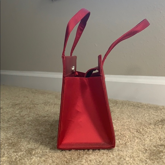 Small Red Satin Purse - Picture 2 of 4